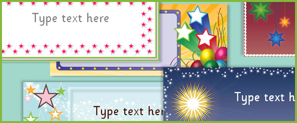 Early Learning Resources Editable Star Labels - Free Early Years and Primary Teaching Resources ...