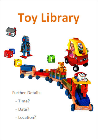 Editable toy library poster  Free Early Years & Primary 