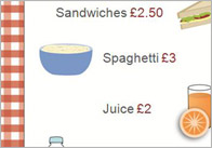 Editable Cafe Price List / Menu