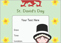 Editable St.David’s Day Poster