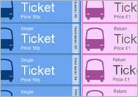 Bus Role-Play Tickets