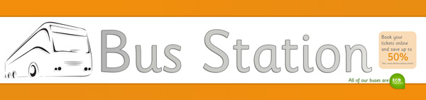 Bus Station Sign