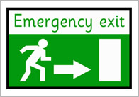 Emergency Exit Poster