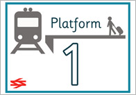 Train Station Platform Posters