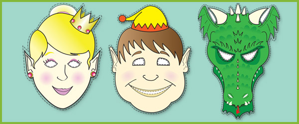 Fairy, Elf & Dragon Masks