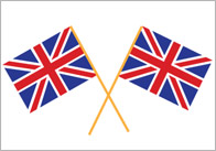 Early Learning Resources Union Jack Cupcake Flags