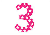 Star Themed Numbers