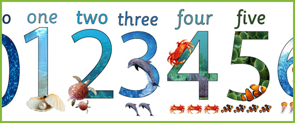 Under the Sea Display Numbers