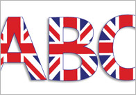 Union Jack Display Letters