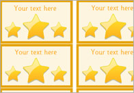 Editable Gold Star Stickers
