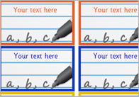 Editable Handwriting Stickers