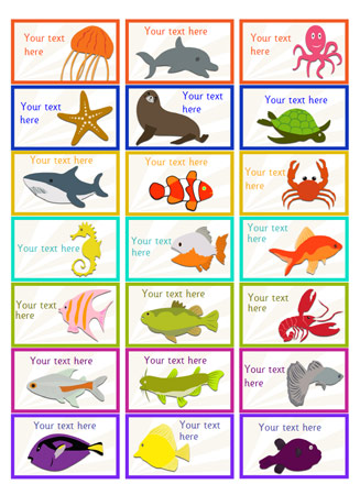 Under the sea stickers