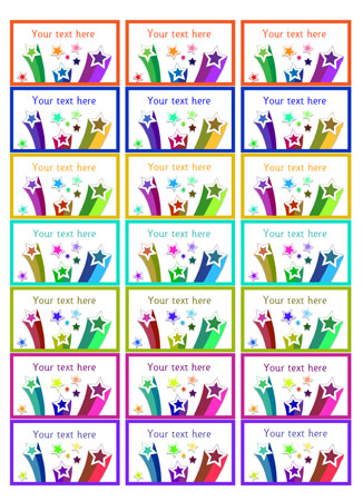 stickers star editable reward themed rewards labels use colours class classroom ks1 ideal variety different children eyfs behavior learning teaching