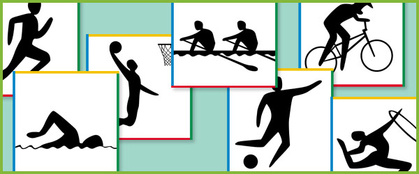Olympic Illustration Flash Cards