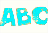 Abstract Display Letters