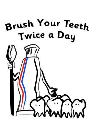 Early Learning Resources Clean Your Teeth Poster (dental hygiene poster)