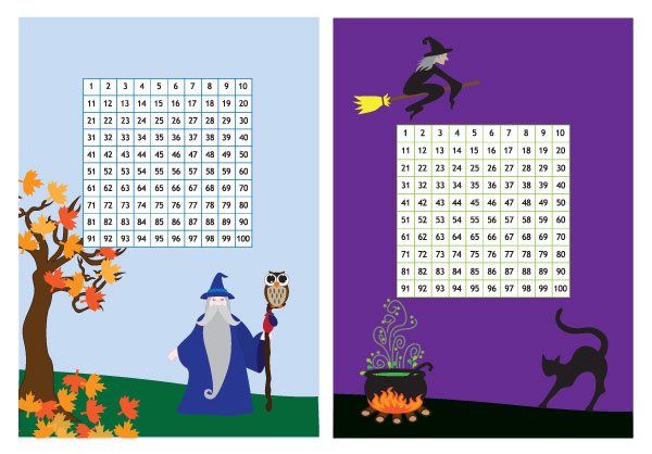 Wizard & Witch Hundred Square Sheets