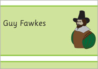 Gunpowder Plot / Guy Fawkes Word Cards