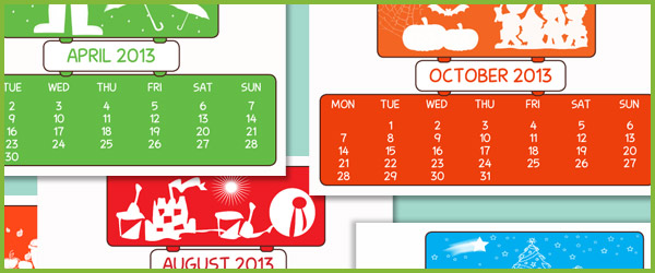 Free 2013 calendar download