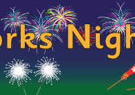 Fireworks Night Display Poster