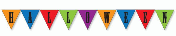 Halloween Themed Bunting - Letters