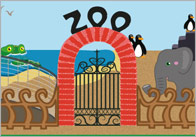 Large Zoo Themed Poster