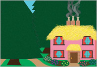 Little Red Riding Hood Small World Play Backdrop