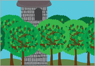 Rapunzel Small World Play Backdrop / Story Prompt