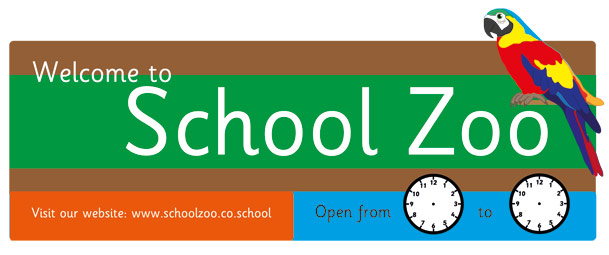 Zoo Themed Display Banner