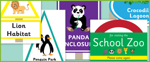 Animal enclosure signs