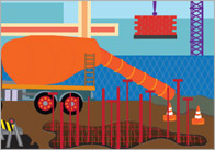 Large Construction Site Display Poster