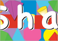 2D & 3D Shapes Display Banner