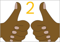 Counting in 2s: Body Part Number Track