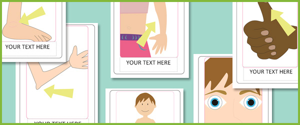 Editable Body Parts Posters