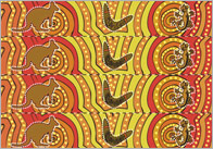 Aboriginal Art Themed Display Border