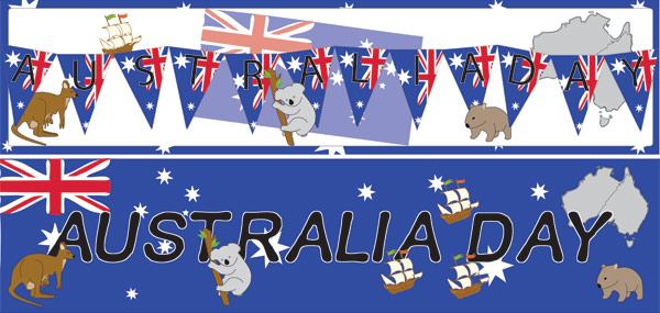 Australia Day Display Posters