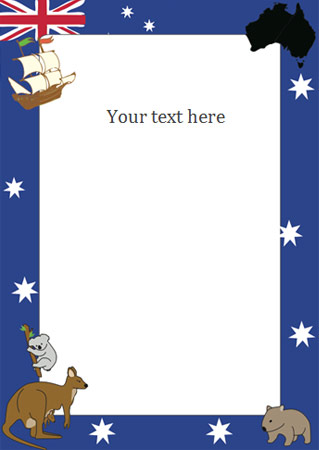 Australia Day Notepaper / Page borders | Free Early Years ...