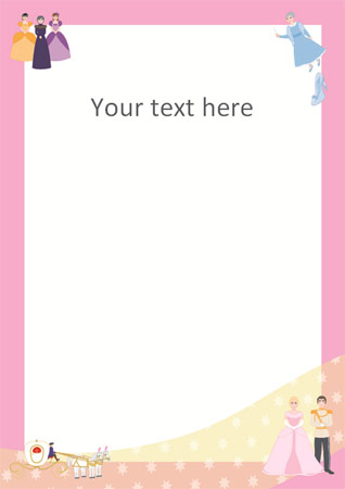 Cinderella Notepaper / Page Borders Free Early Years Cinderella Notepaper / Page Borders Free Early Years
