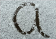 Snow Letter Photographs – Lower Case