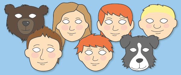 Early Learning Resources We’re Going on a Bear Hunt Role-Play Masks