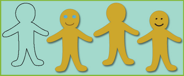 Blank Gingerbread Man Template from www.earlylearninghq.org.uk