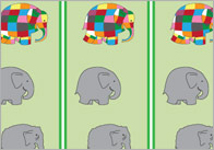 Elmer the Elephant Display Borders
