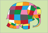 Elmer the Elephant Playdough Mats