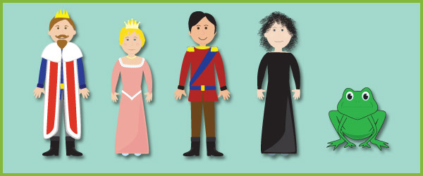 The Frog Prince Story Cut Outs