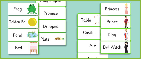 Frog Prince Topic Cards
