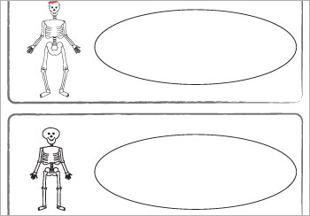 Early Learning Resources Funny Bones Themed Story Cut-Outs