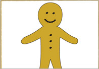 The Gingerbread Man 15x15cm Beebot Cards