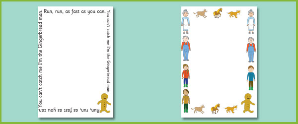 The Gingerbread Man Notepaper