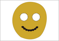 The Gingerbread Man Masks for Role-Play