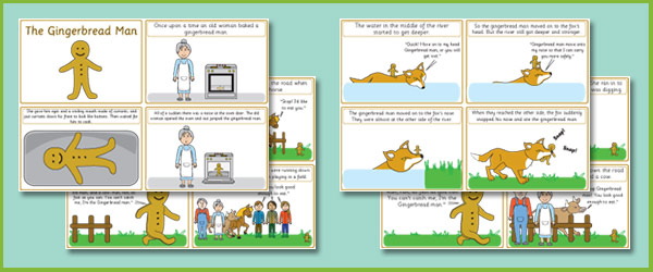 The Gingerbread Man Story Sequencing Cards  Free Early 